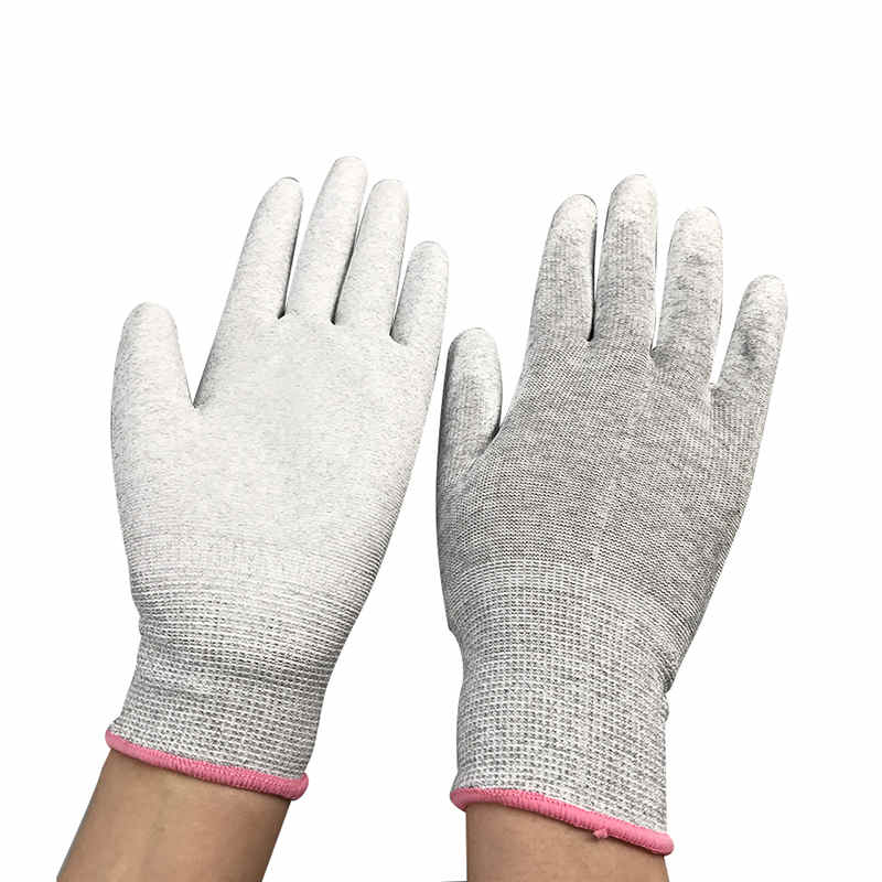 Găng tay phủ bằng sợi carbon esd pu