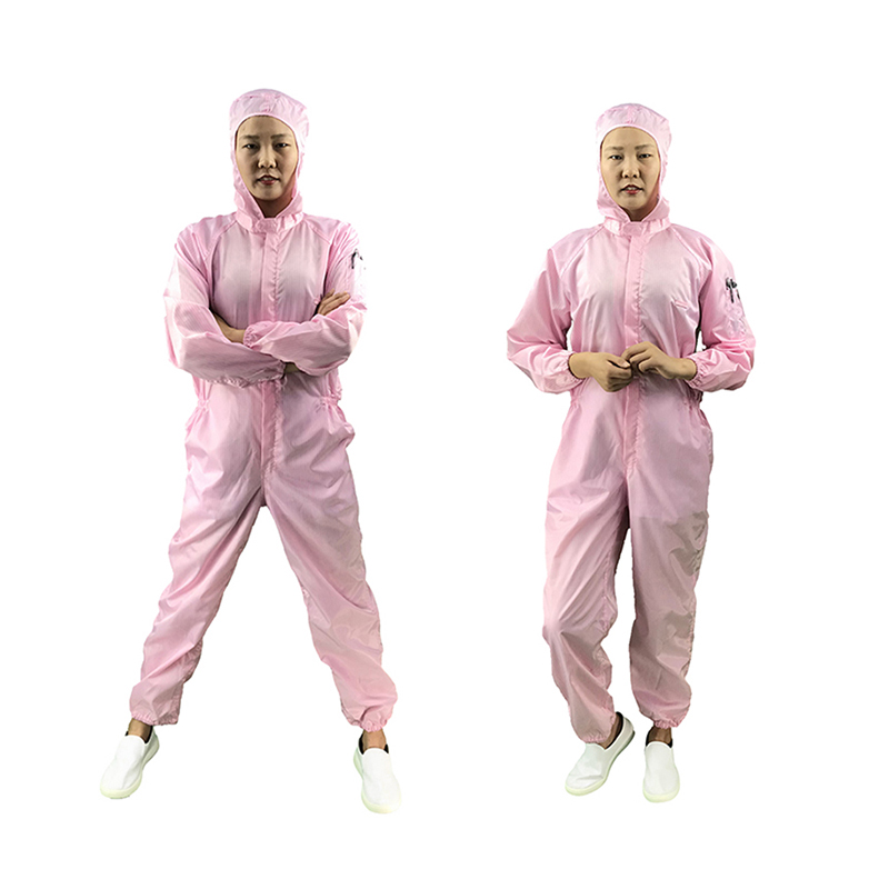 Anti tĩnh giữa áo jumpsuit trùm đầu mở